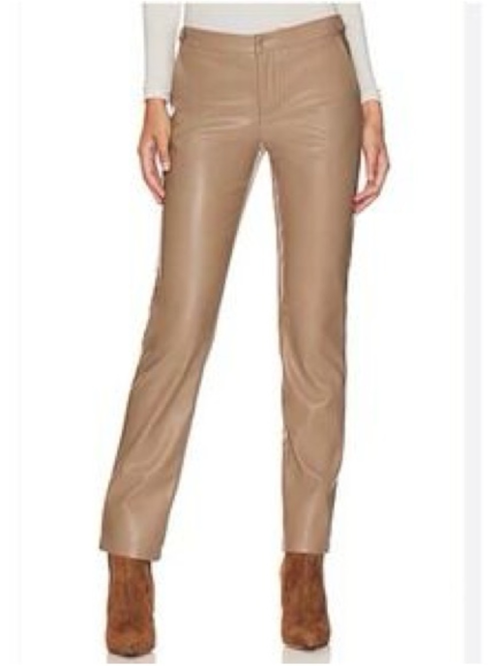 LBLC The Label Vegan Leather Pants in Beige / Robin Pant